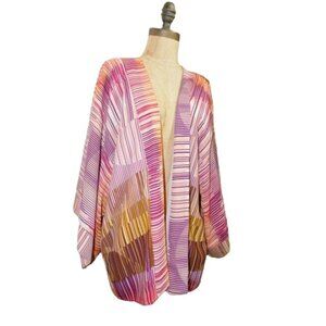 CAbi Size M Medium Kimono Style Lined Blouse Jacket Top